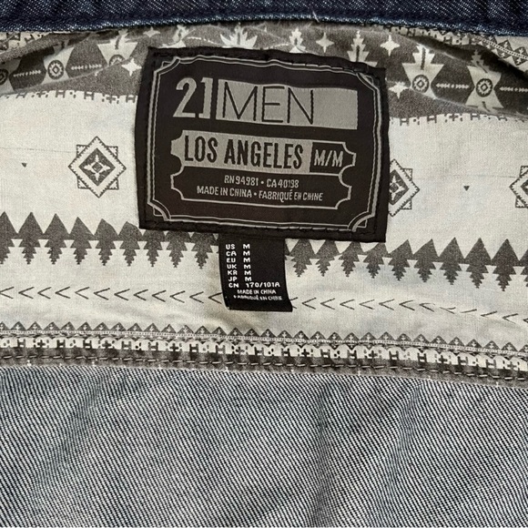 Early 2000s Oversized Dark Blue Jean Jacket Sz M - Picture 4 of 5